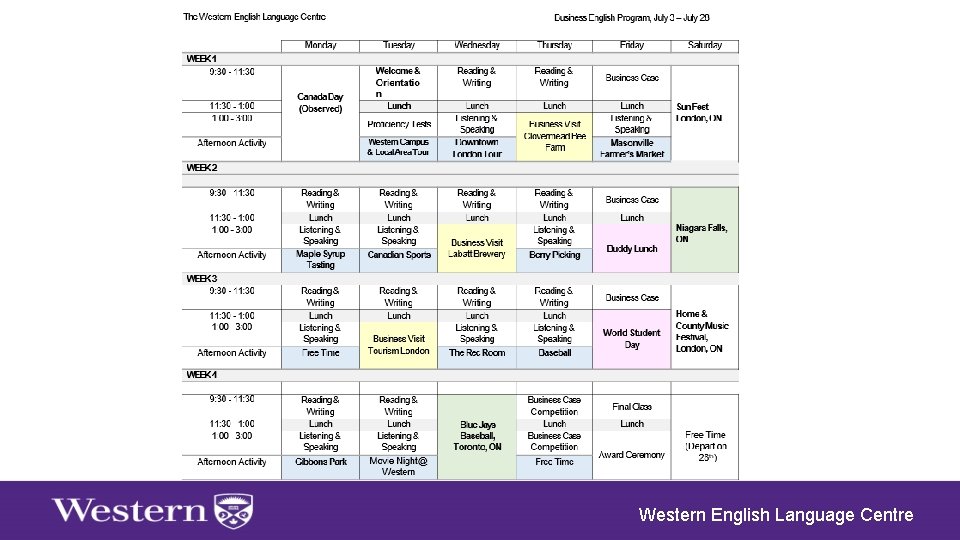 Western English Language Centre 