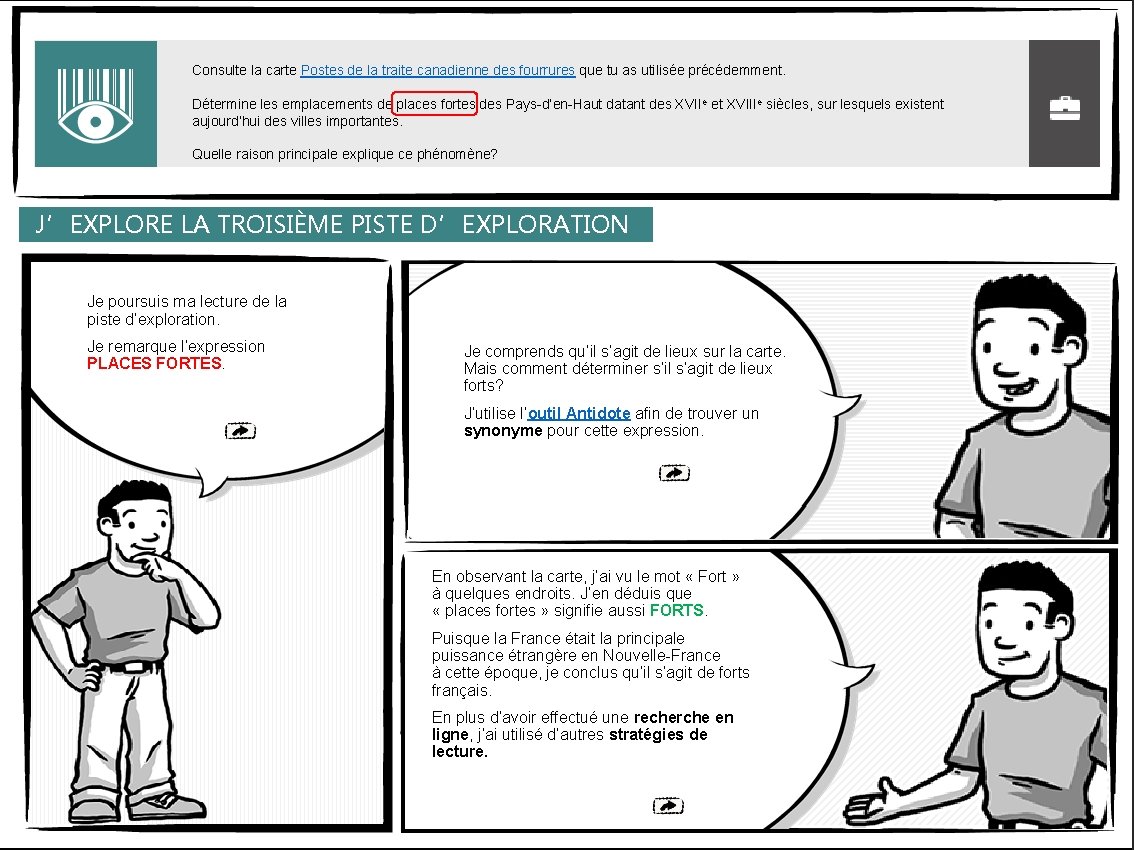 Consulte la carte Postes de la traite canadienne des fourrures que tu as utilisée