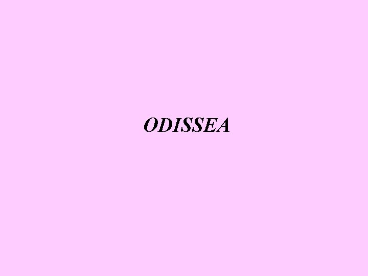 ODISSEA 