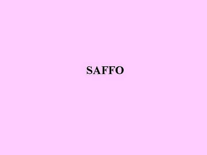 SAFFO 