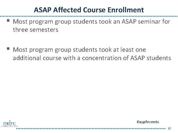 Expanding a Successful Reform for Increasing Graduation Rates