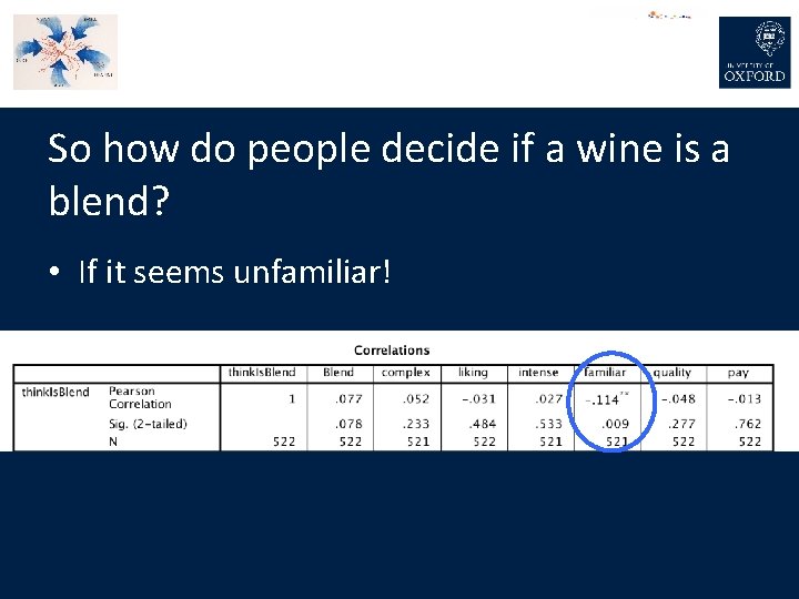 So how do people decide if a wine is a blend? • If it