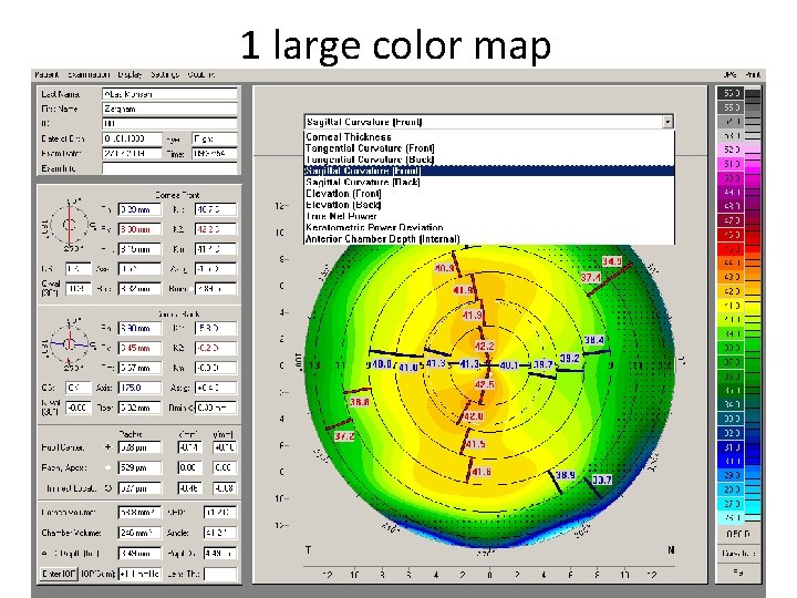 1 large color map 