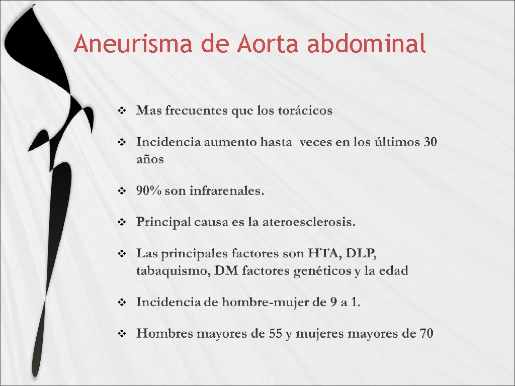 Aneurisma de Aorta abdominal 