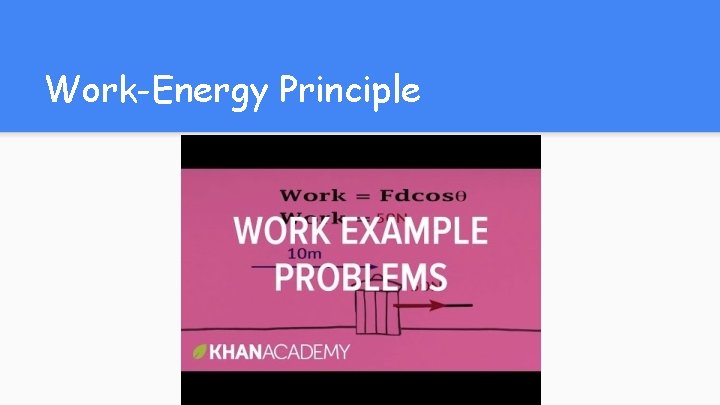 Work-Energy Principle 