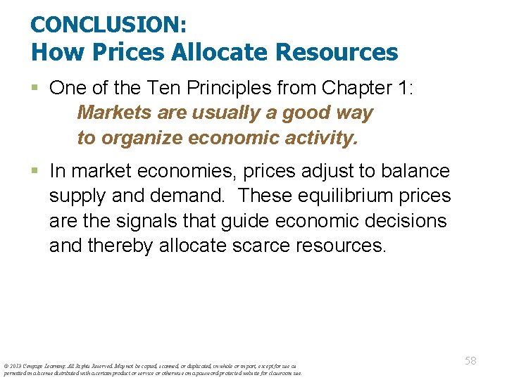 CONCLUSION: How Prices Allocate Resources § One of the Ten Principles from Chapter 1: