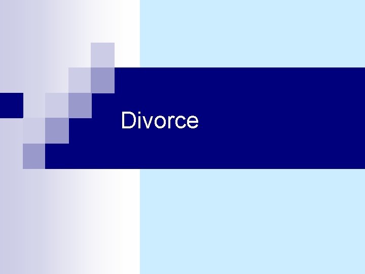 Divorce 