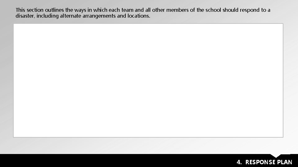 This section outlines the ways in which each team and all other members of