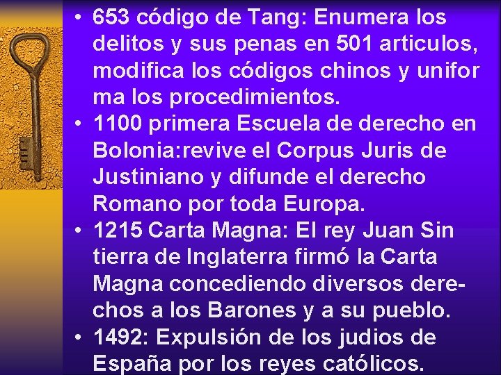  • 653 código de Tang: Enumera los delitos y sus penas en 501