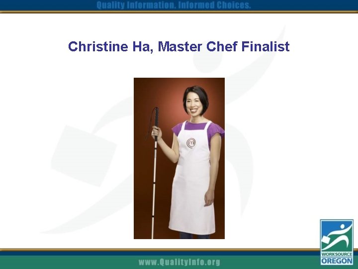 Christine Ha, Master Chef Finalist 