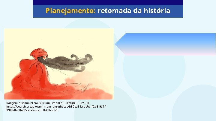 Planejamento: retomada da história Imagem disponível em ©Bruna Schenkel. Licença CC BY 2. 0.