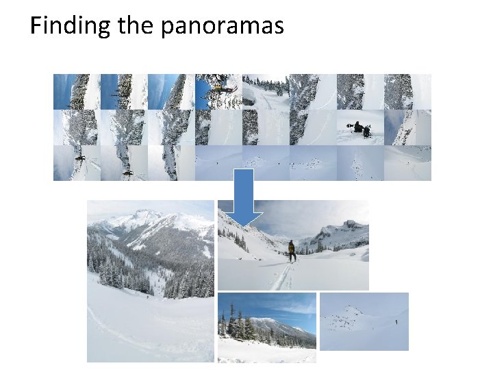 Finding the panoramas 