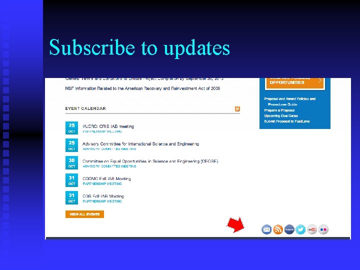 Subscribe to updates Get NSF Updates by Email 