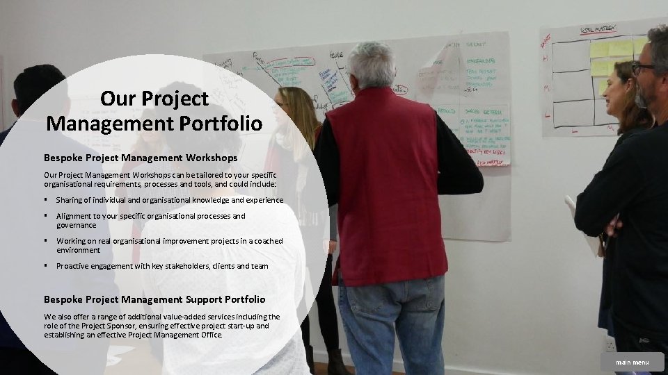 Our Project Management Portfolio Bespoke Project Management Workshops Our Project Management Workshops can be