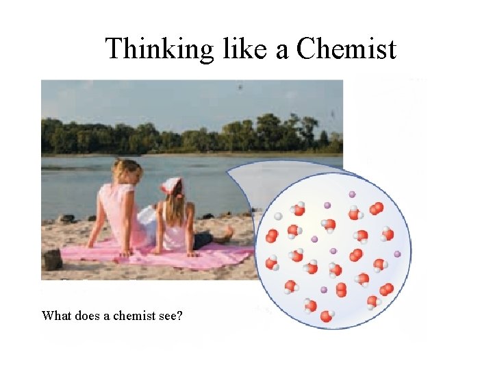 Thinking like a Chemist What does a chemist see? 