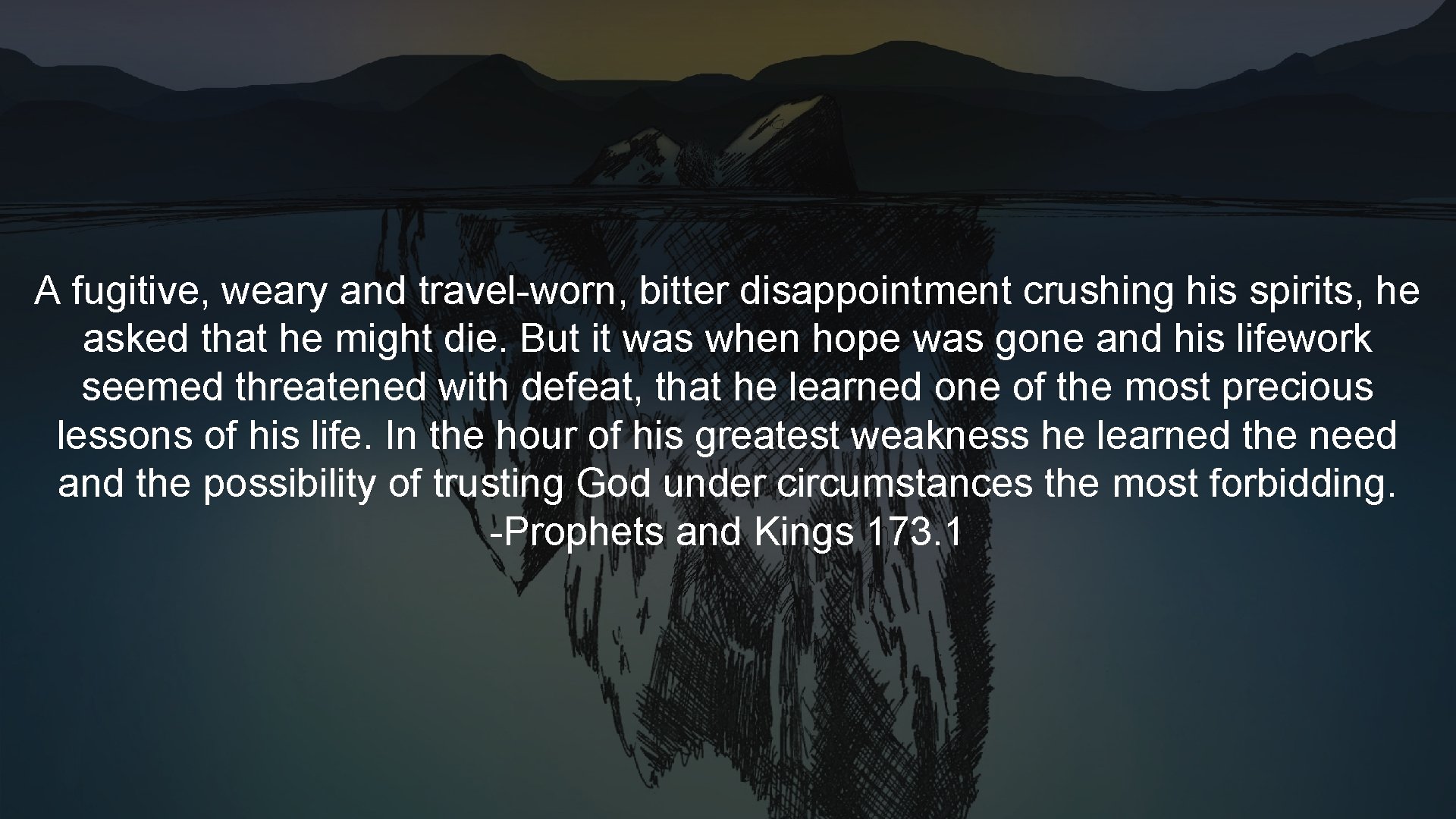 A fugitive, weary and travel-worn, bitter disappointment crushing his spirits, he asked that he A fugitive, weary and travel-worn, bitter disappointment crushing his spirits, he asked that he