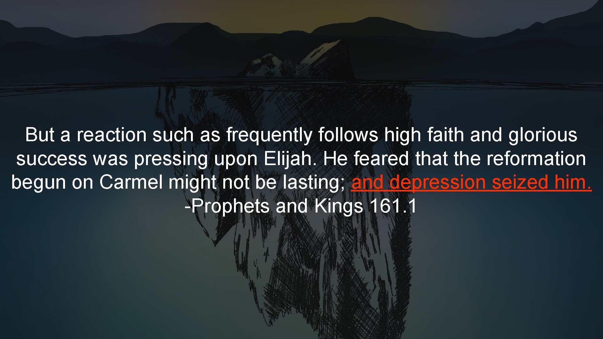 But a reaction such as frequently follows high faith and glorious success was pressing But a reaction such as frequently follows high faith and glorious success was pressing