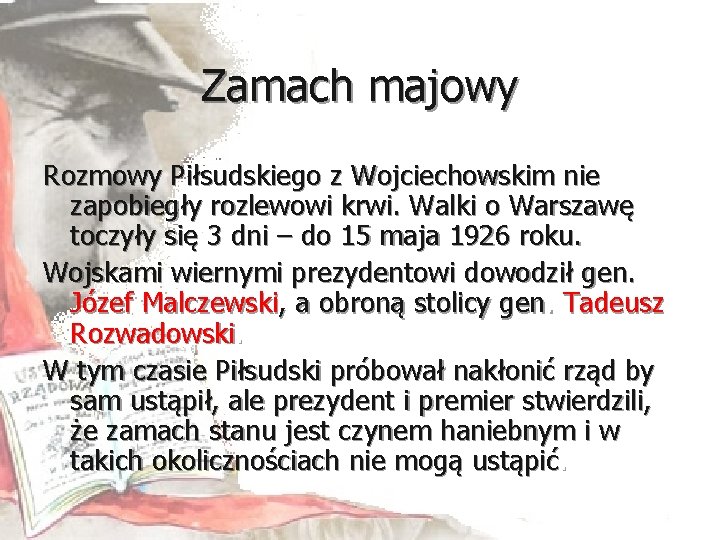 Zamach majowy i rzdy sanacji w latach 1926