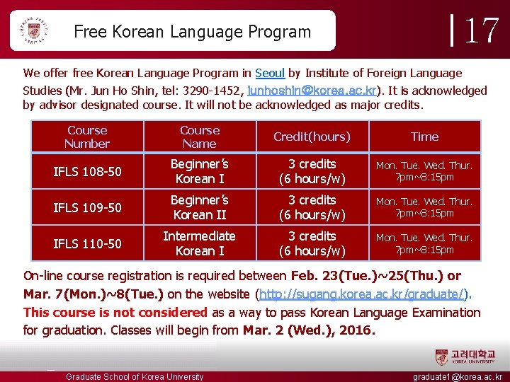 17 Free Korean Language Program We offer free Korean Language Program in Seoul by 17 Free Korean Language Program We offer free Korean Language Program in Seoul by