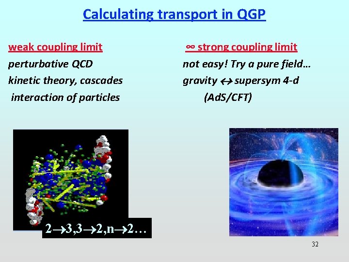 Calculating transport in QGP weak coupling limit perturbative QCD kinetic theory, cascades interaction of