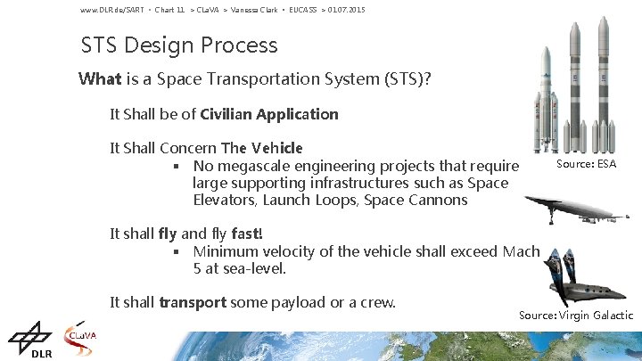 www. DLR. de/SART • Chart 11 > CLa. VA > Vanessa Clark • EUCASS