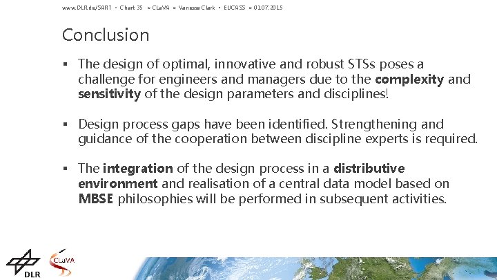 www. DLR. de/SART • Chart 35 > CLa. VA > Vanessa Clark • EUCASS