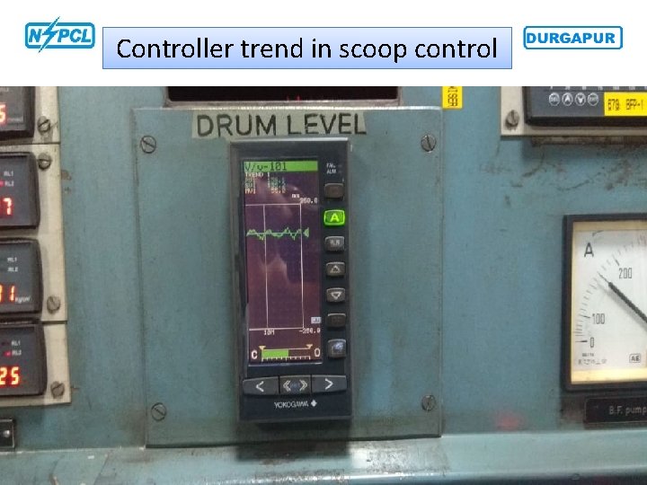 Controller trend in scoop control 