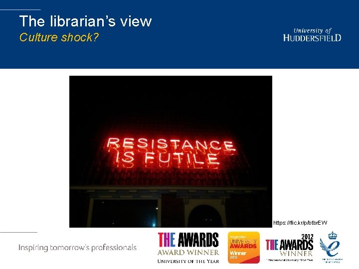 The librarian’s view Culture shock? https: //flic. kr/p/btbr. EW 