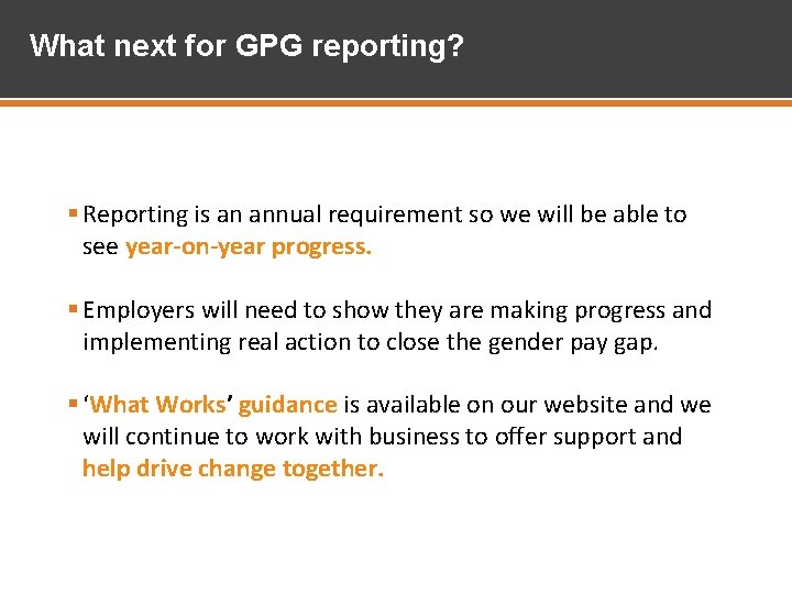 Gillian Unsworth Head of Gender Pay Gap Reporting