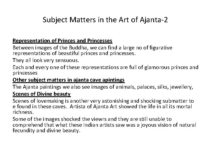 Subject Matters in the Art of Ajanta-2 Representation of Princes and Princesses Between images