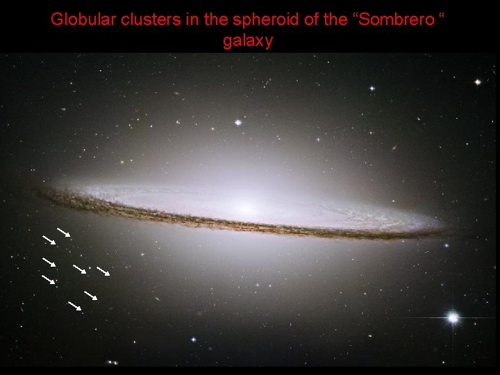 Globular clusters in the spheroid of the “Sombrero “ galaxy 