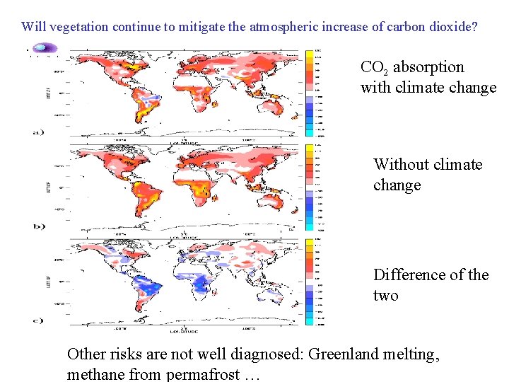 Will vegetation continue to mitigate the atmospheric increase of carbon dioxide? . CO 2