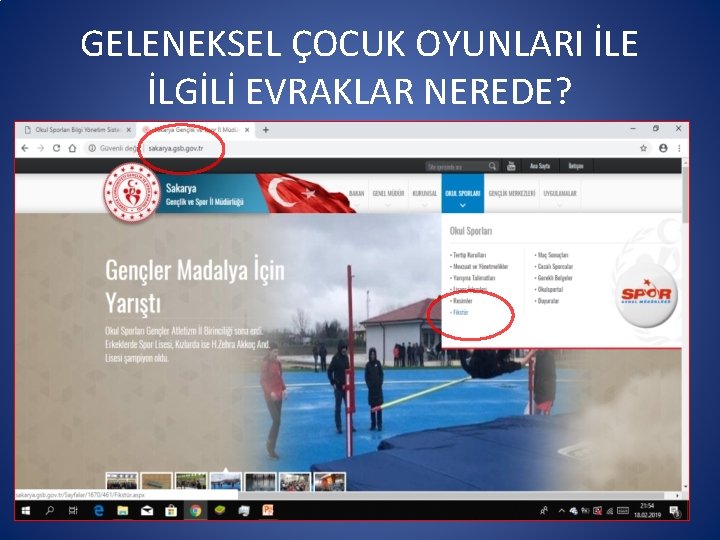 GELENEKSEL ÇOCUK OYUNLARI İLE İLGİLİ EVRAKLAR NEREDE? 