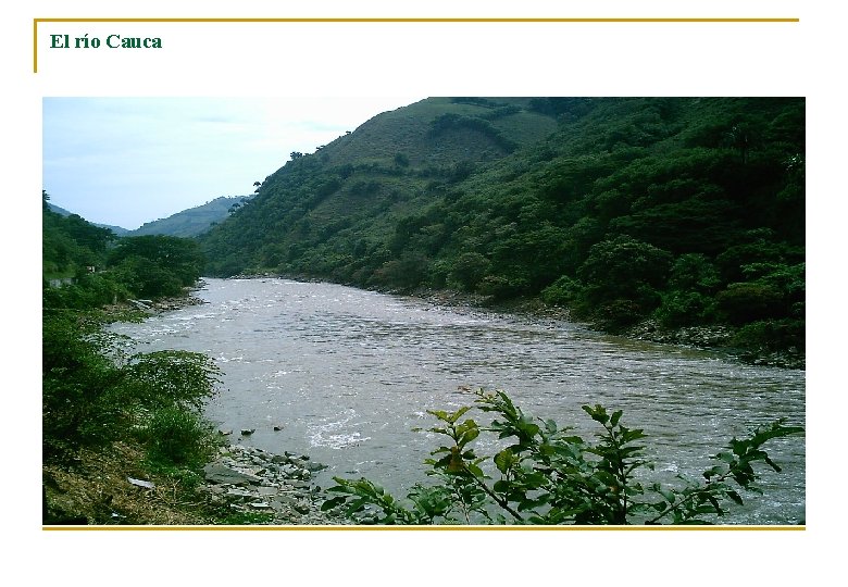 El río Cauca 