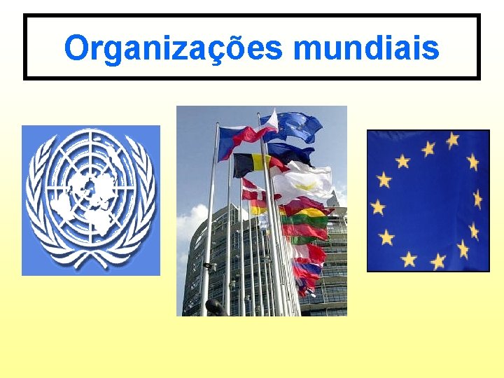 Organizações mundiais 