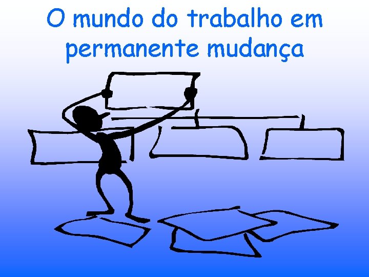 O mundo do trabalho em permanente mudança 