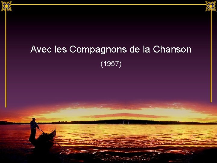 Avec les Compagnons de la Chanson (1957) 