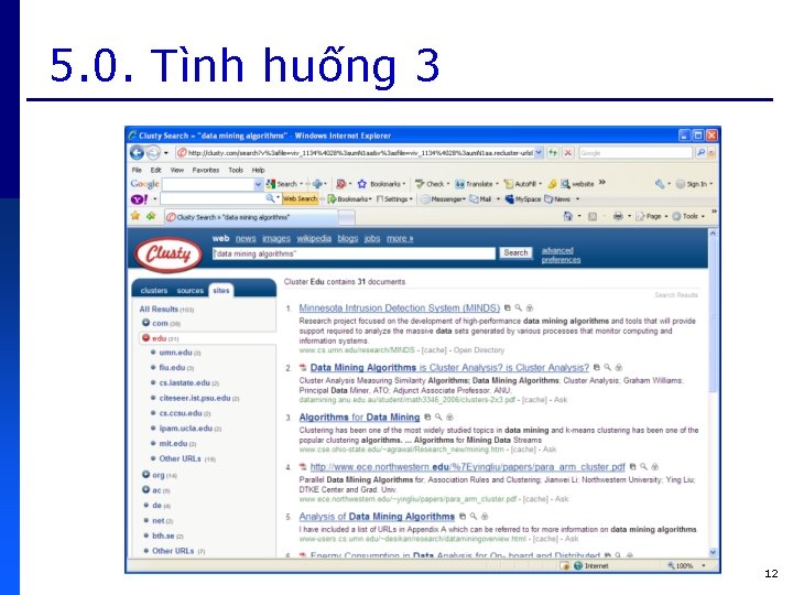 5. 0. Tình huống 3 12 