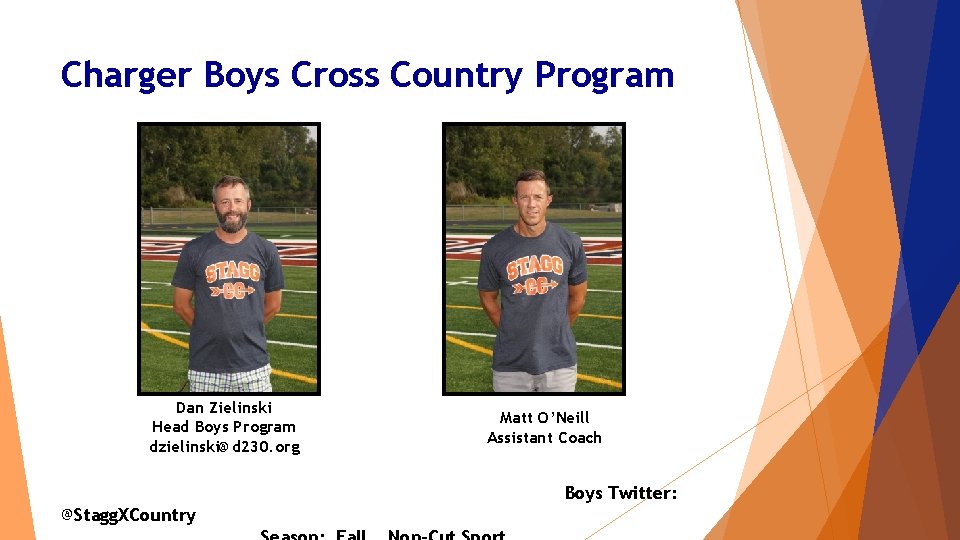 Charger Boys Cross Country Program Dan Zielinski Head Boys Program dzielinski@d 230. org Matt Charger Boys Cross Country Program Dan Zielinski Head Boys Program dzielinski@d 230. org Matt