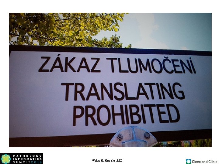 Walter H. Henricks, M. D. Walter H. Henricks, M. D.