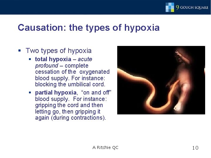 Causation: the types of hypoxia § Two types of hypoxia § total hypoxia –