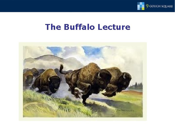 The Buffalo Lecture 