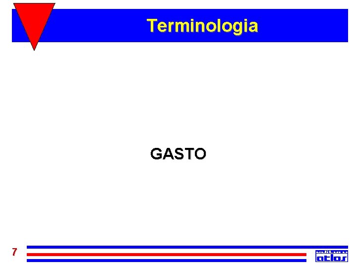 Terminologia GASTO 7 