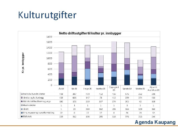 Kulturutgifter Agenda Kaupang 