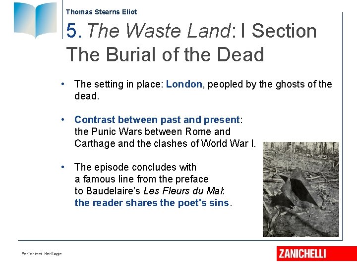 Thomas Stearns Eliot 5. The Waste Land: I Section The Burial of the Dead Thomas Stearns Eliot 5. The Waste Land: I Section The Burial of the Dead