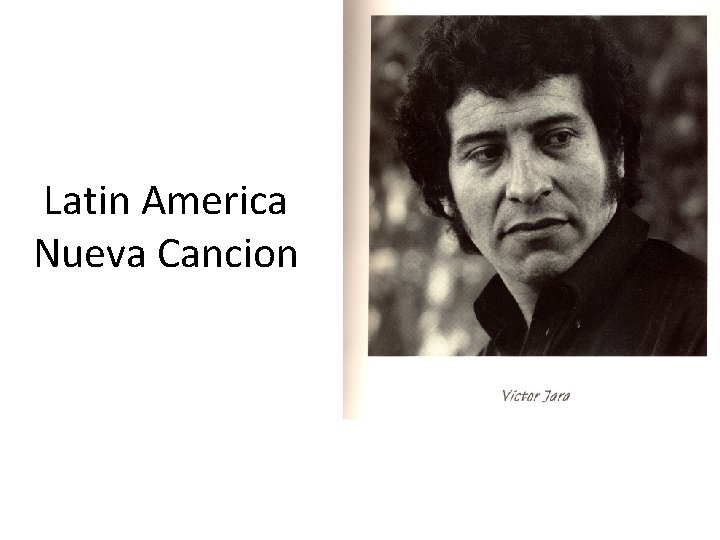 Latin America Nueva Cancion 