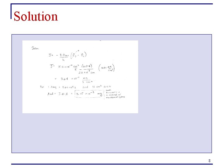 Solution 8 