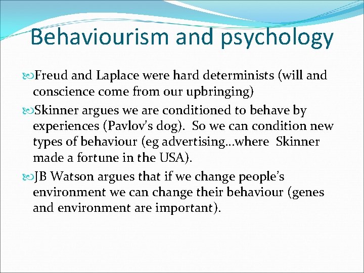 Free Will and Determinism Revision Powerpoint Key Words