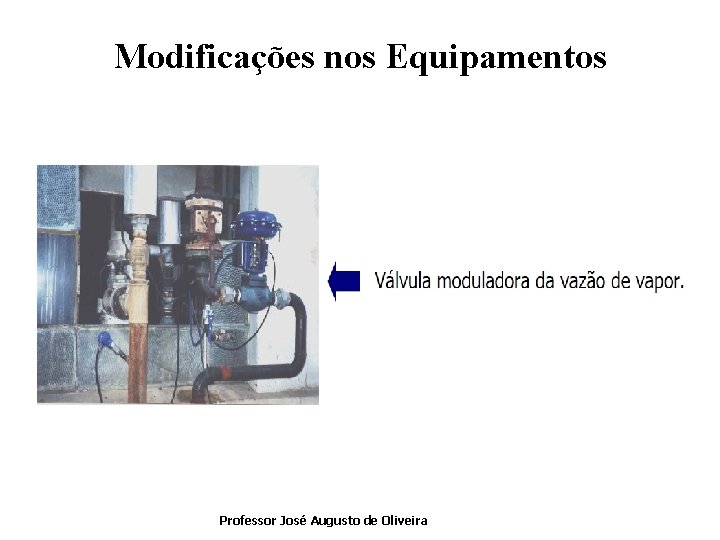 Modificações nos Equipamentos Professor José Augusto de Oliveira 