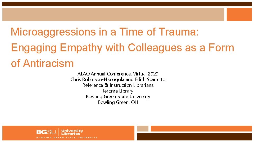 Microaggressions in a Time of Trauma: Engaging Empathy with Colleagues as a Form of